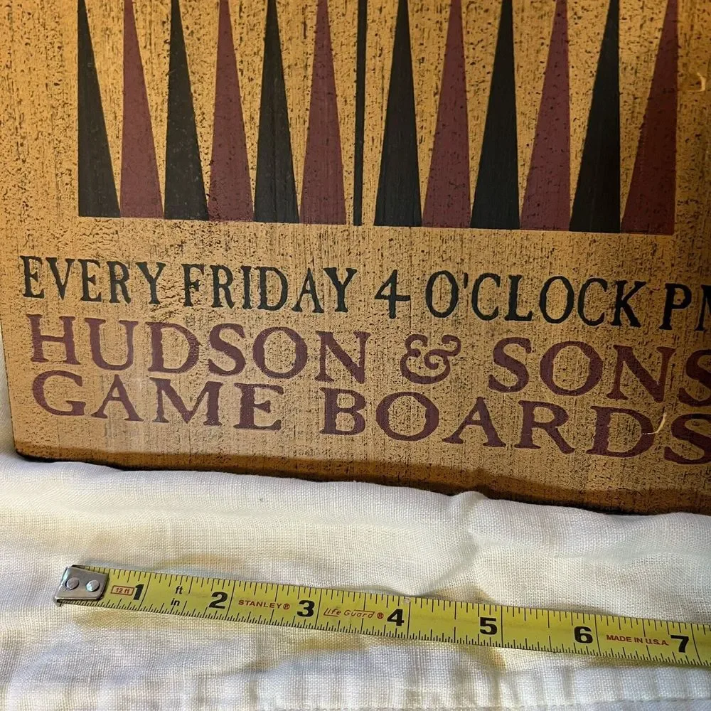 Backgammon In The Park Hudson And Sons Wall Hanging Wood